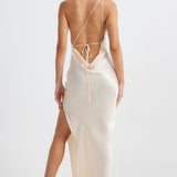JOHANNA COWL NECK MAXI DRESS