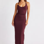 ASH TANK DRESS CABERNET 1