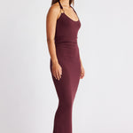 ASH TANK DRESS CABERNET 2