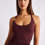 ASH TANK DRESS CABERNET 5