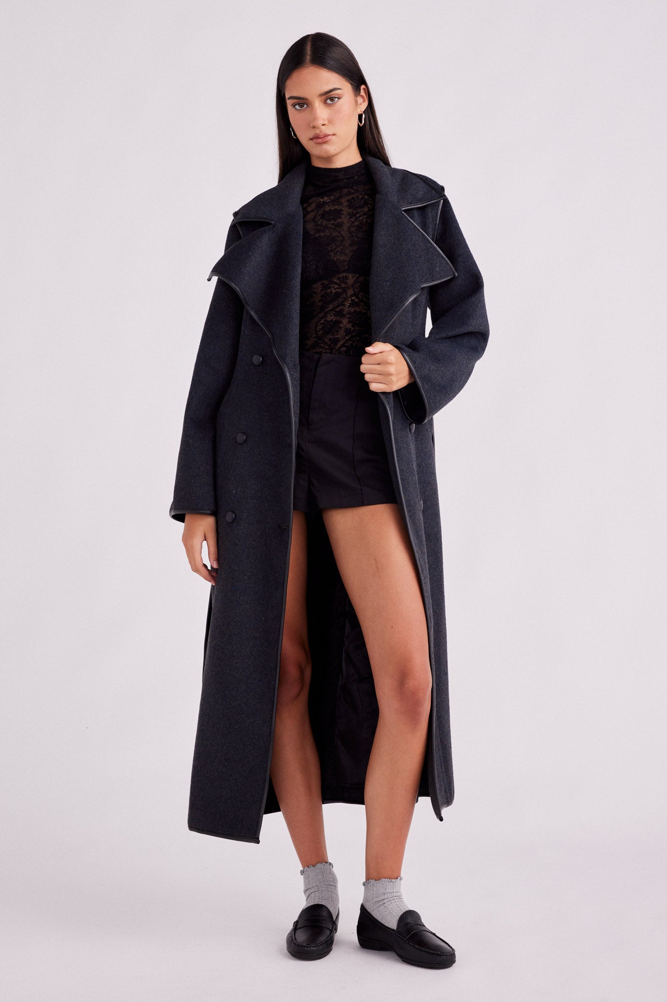 DAWES COAT CHARCOAL 2