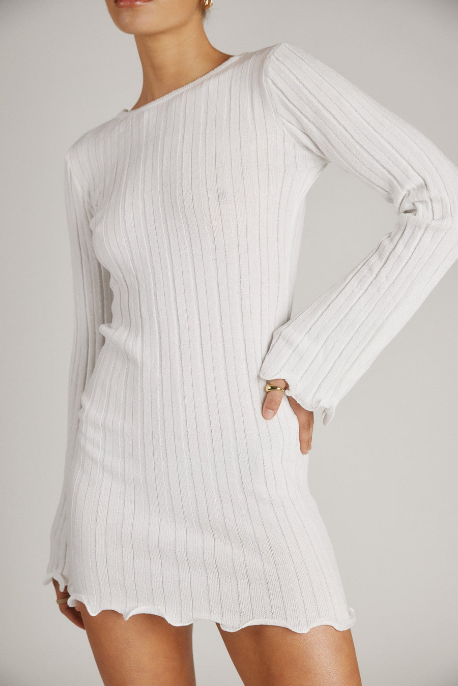 BAHA MINI DRESS - WHITE