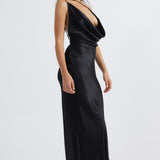 JOHANNA COWL NECK MAXI DRESS