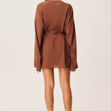 BREE WRAP MINI DRESS