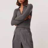 VEDA LONG SLEEVE TOP