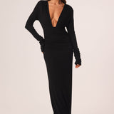 FOXX LONG SLEEVE MAXI DRESS