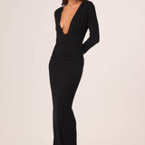 FOXX LONG SLEEVE MAXI DRESS