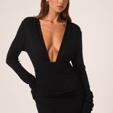 FOXX LONG SLEEVE MAXI DRESS