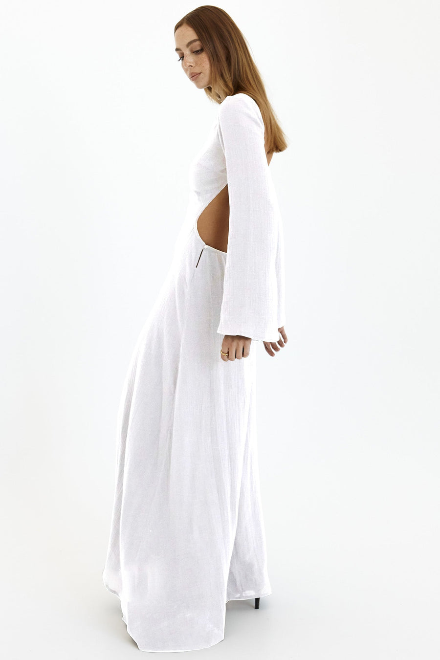 DAHLIA MAXI DRESS  - WHITE