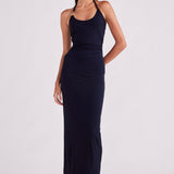 ASH TANK DRESS BLACK 1