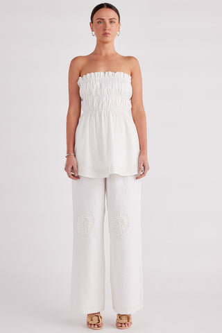SNDYS NESA STRAPLESS TOP (White)
