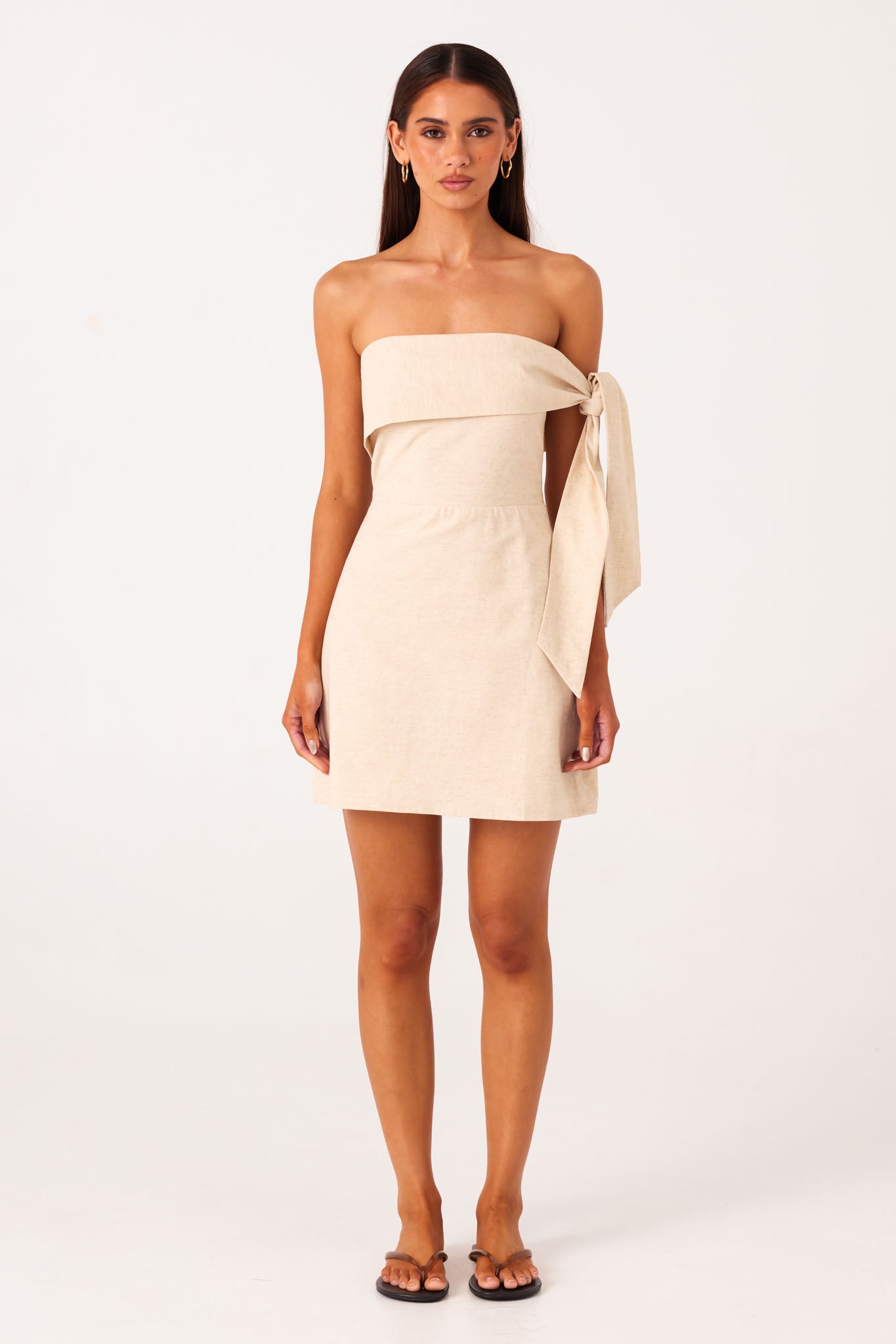 JAYMIE-MINI-DRESS-NATURAL-1