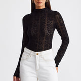 RHEA LACE LONG SLEEVE TOP