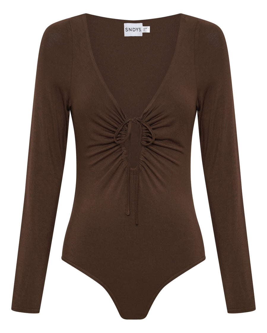 MAGNOLIA BODYSUIT - CHOCOLATE